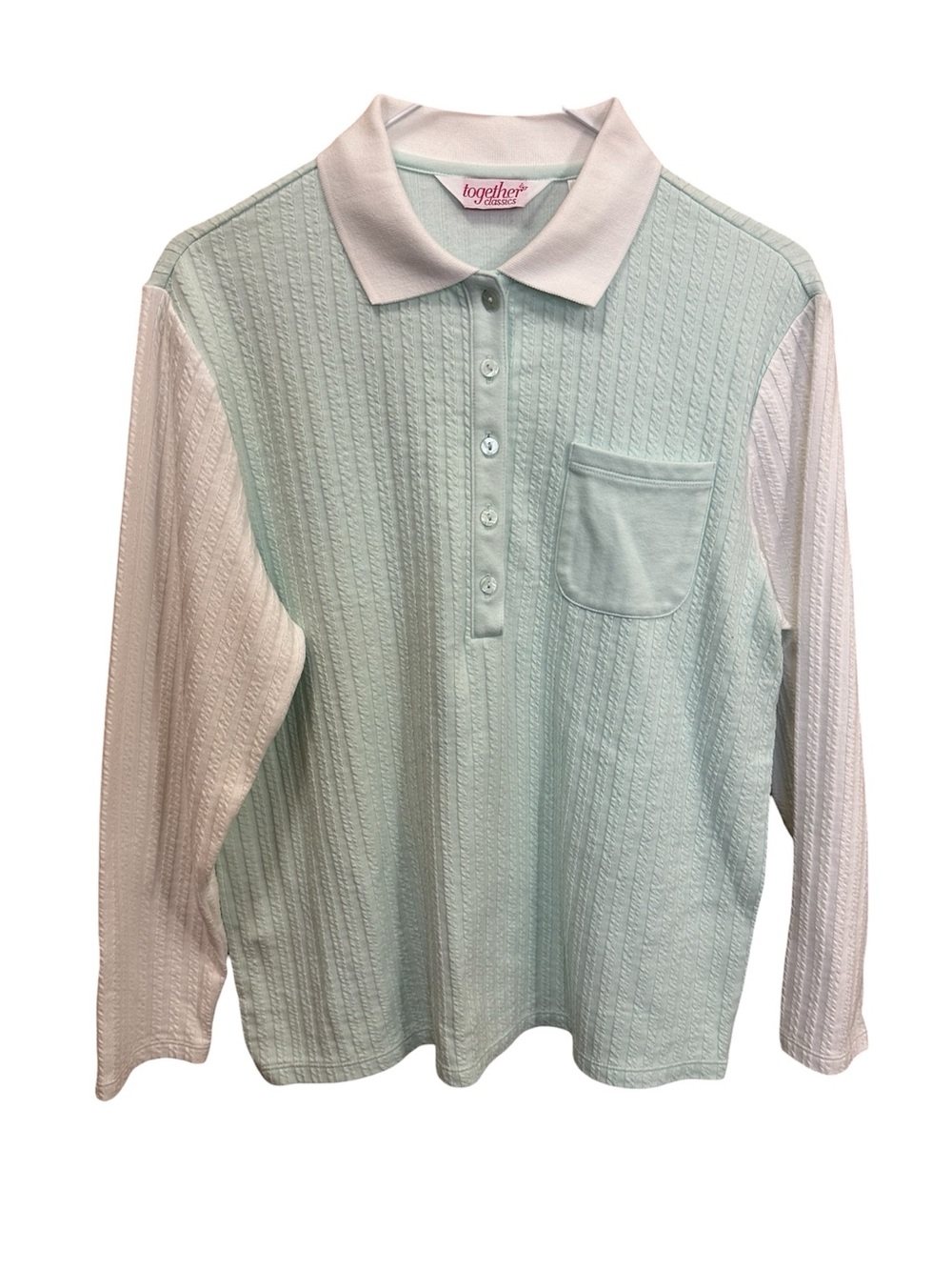 Together Classics Light Mint And White Shirt
Medium